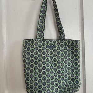 Vera Bradley Green and Black Floral Tote